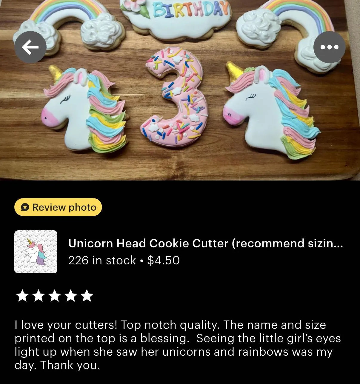 Unicorn Head (side view) Cookie Cutter