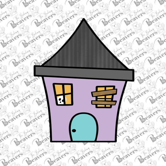Simple Haunted House Cookie Cutter