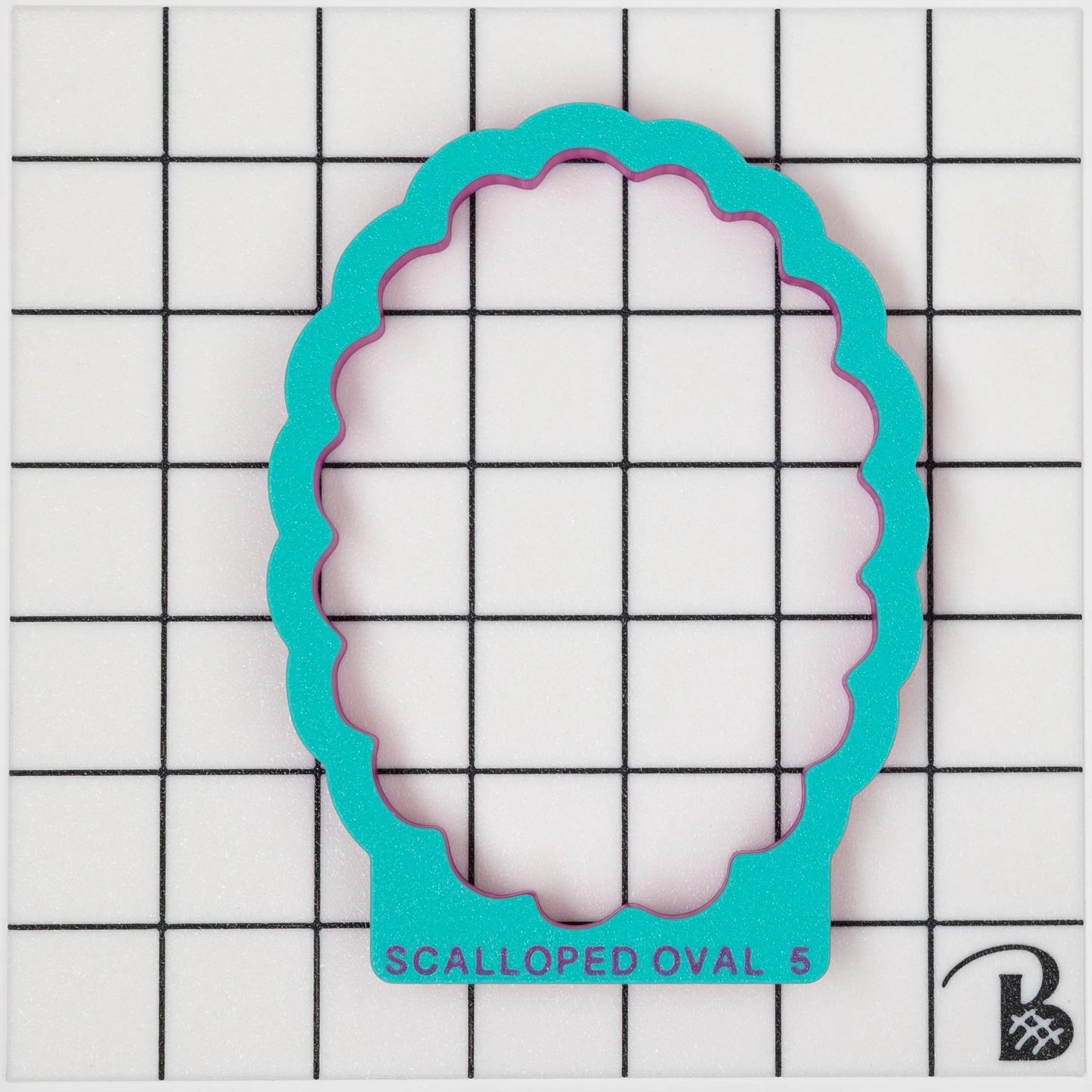 Scalloped Edge OVAL Plaque Cookie Cutter