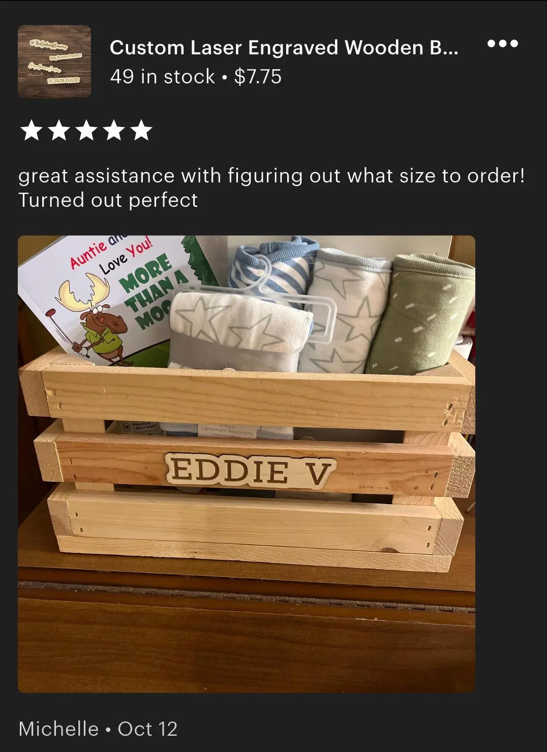 Custom Laser Engraved Wooden Business Name Plaque for social media. photo/video prop.