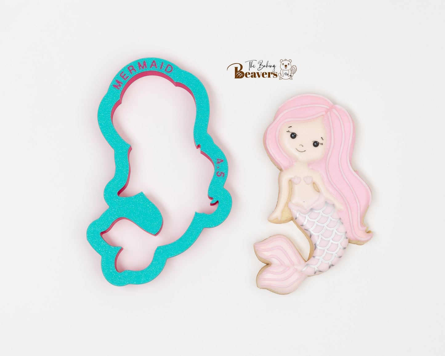 Mermaid (Upright) Cookie Cutter (recommend sizing UP)
