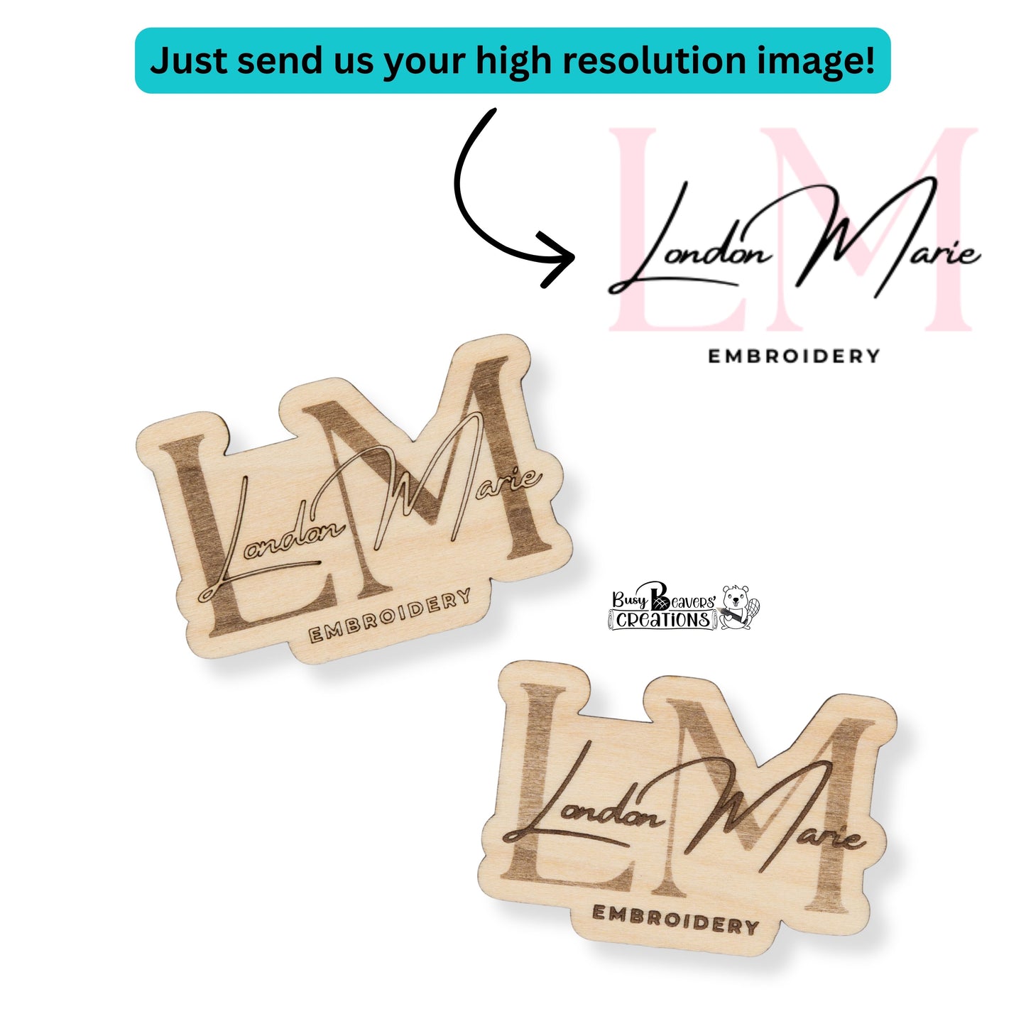 Custom LOGO Laser Engraved Wooden Plaque